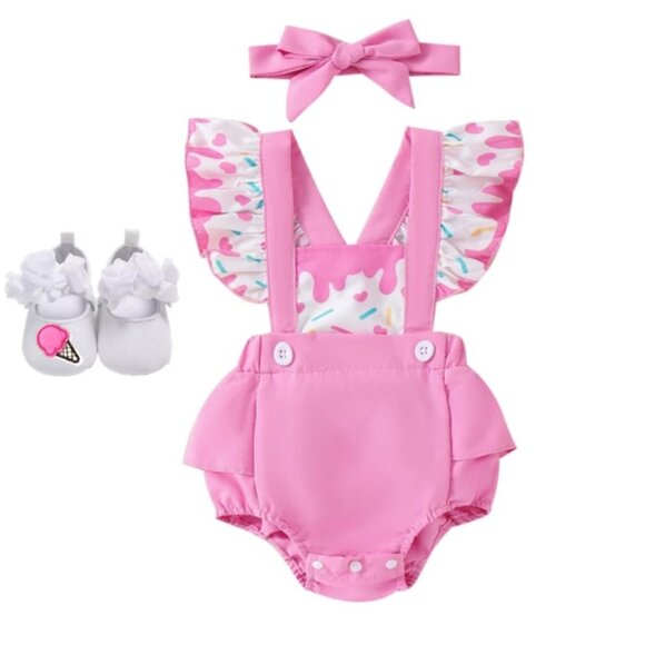 Candyland romper lollipop Dress Two one sweet Birthday Outfit Clothes ice cream